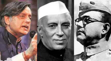 Shashi Tharoor Jawaharlal Nehru Subhash Chandra Bose