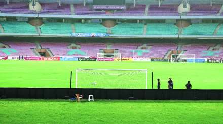  नवी मुंबईचे डॉ. डी. वाय. पाटील स्टेडियम. (छाया : अमित चक्रवर्ती)