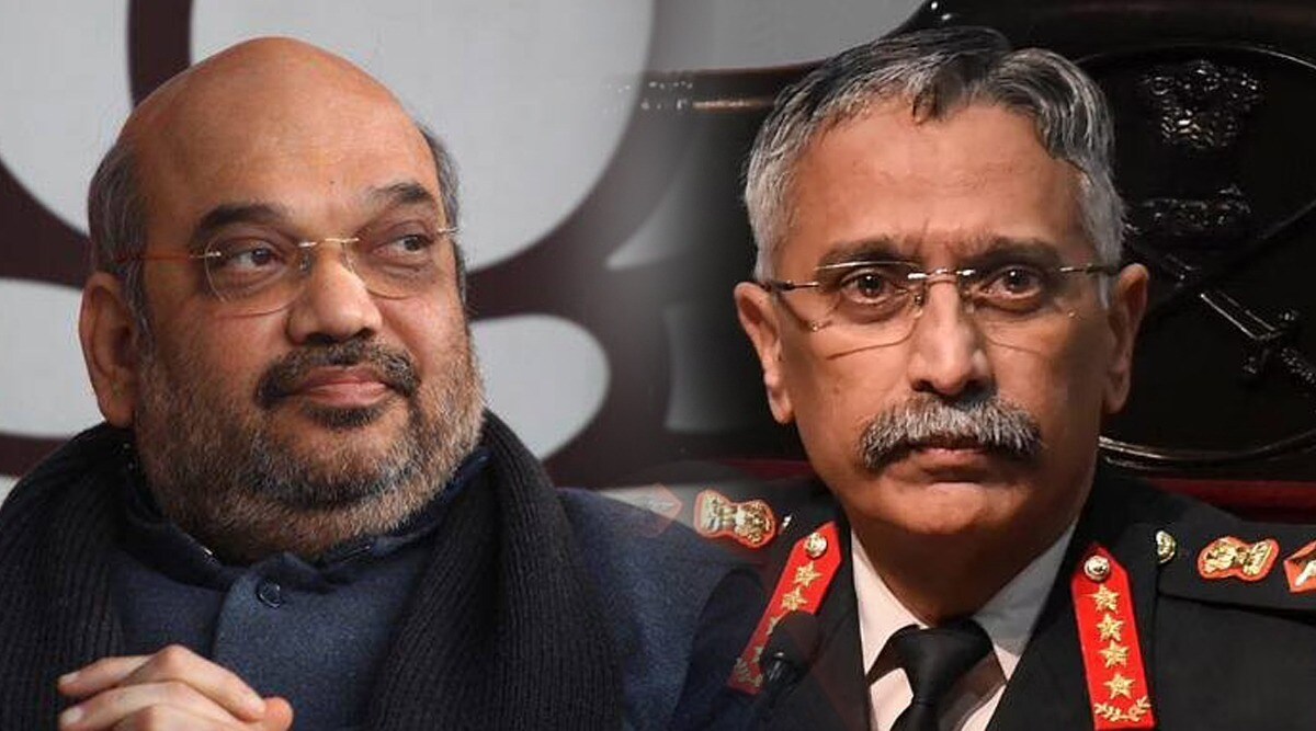 amit shah Manoj Mukund Naravane