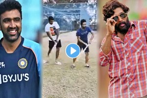 video ravi ashwin comes up with his own version of srivalli dance step