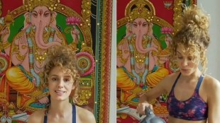 esther acebo, money heist actress, esther acebo viral photo, lord ganesha painting, एस्टर असेबो, मनी हाइस्ट, स्टॉकहोम, एस्टर असेबो व्हायरल फोटो