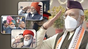 modi looks on republic day