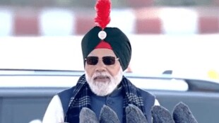 narendra modi turban look