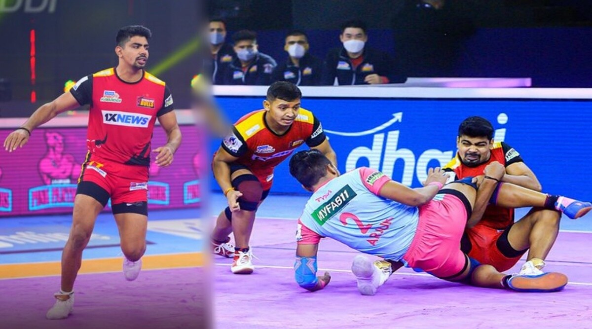 PKL 2021 22 Bengaluru Bulls vs Jaipur Pink Panthers Latest Score