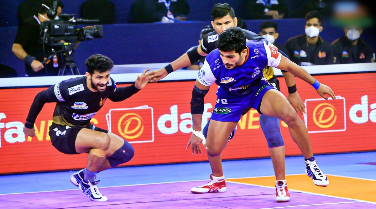 PKL 2021 22 Haryana Steelers vs Telugu Titans Latest Score