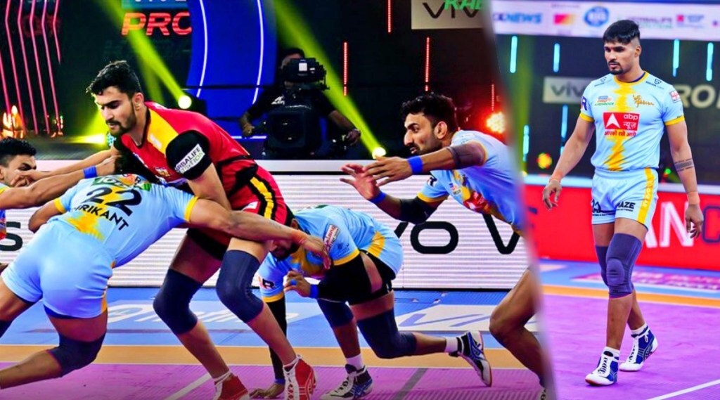 PKL 2021 22 Bengaluru Bulls vs UP Yoddha Latest Score