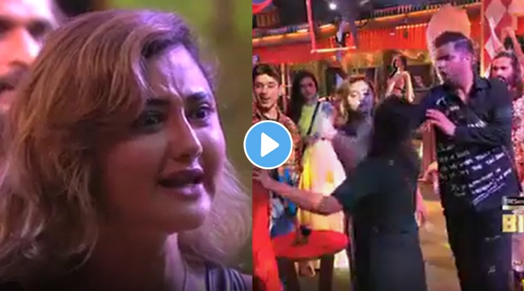 bigg boss 15, rashmi desai, devoleena bhattacharjee, rashmi desai slap devoleena bhattacharjee, rashmi desai video, rashmi desai instagram, रश्मि देसाई, देवोलिना भट्टाचार्जी, बिग बॉस १५, राखी सावंत