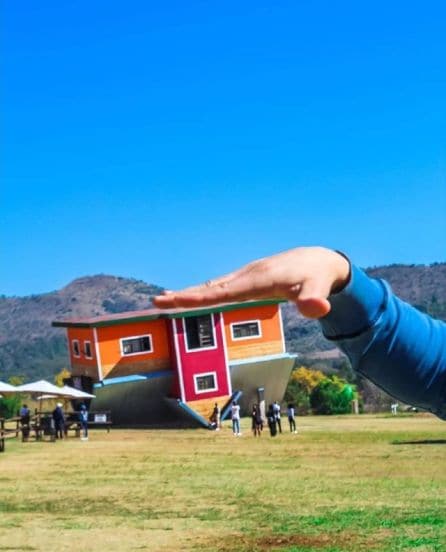 south african town has upside down house tourists get confusing pictures