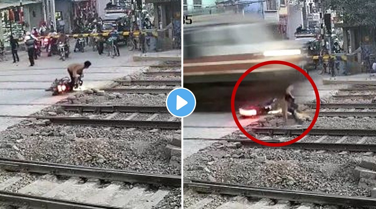 Viral Video, Biker, Rajdhani Express,