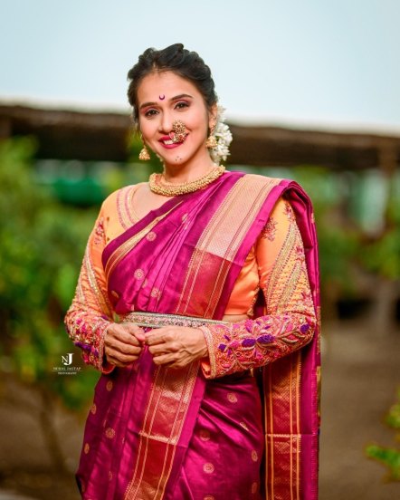 Marathi Actress Paithani Saree Real Or Fake Information