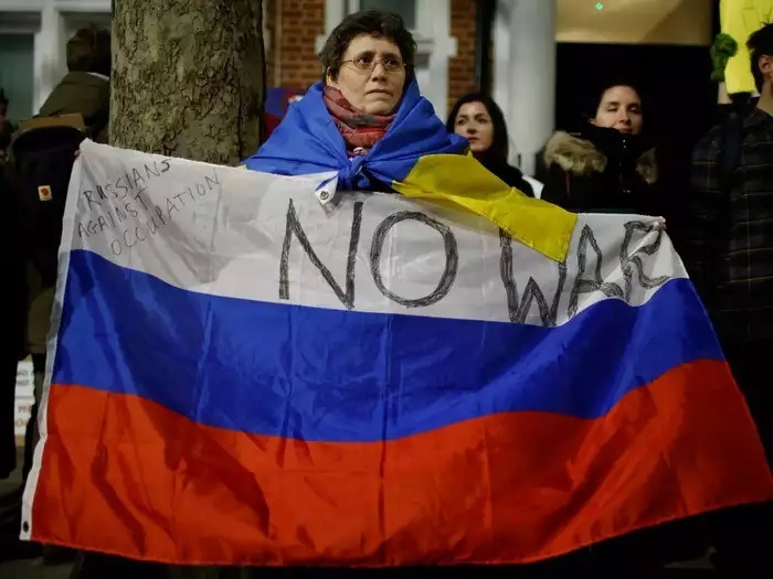 Photos show protesters across the world calling on Putin to stand down as Russia continues its assault on Ukraine