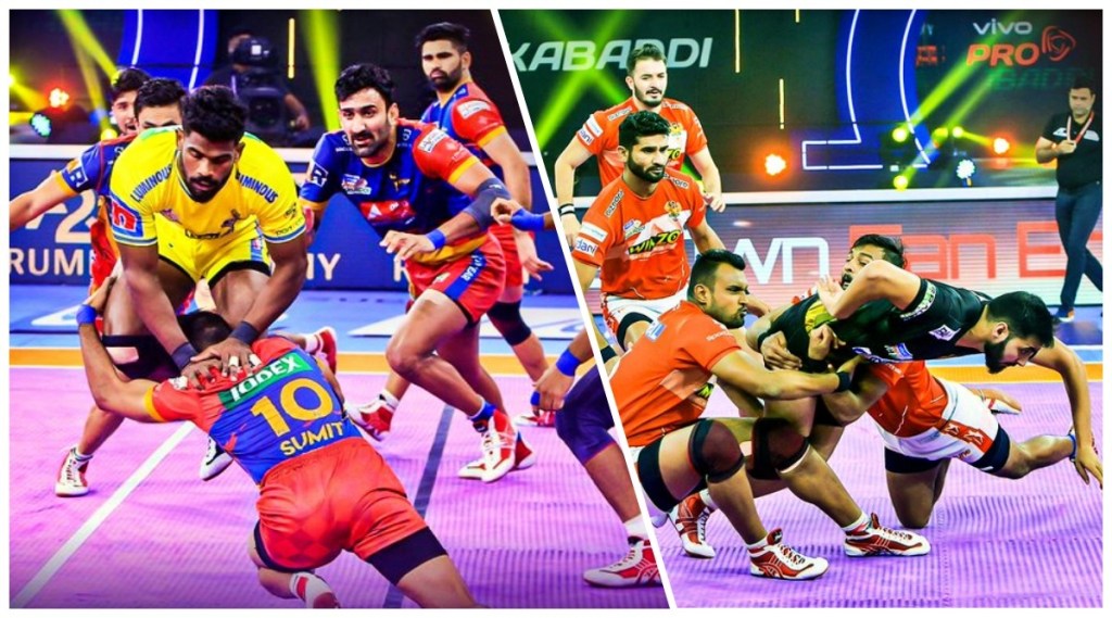 PKL Tamil Thalaivas vs UP Yoddha and Telugu Titan vs Gujarat Giants Latest Score