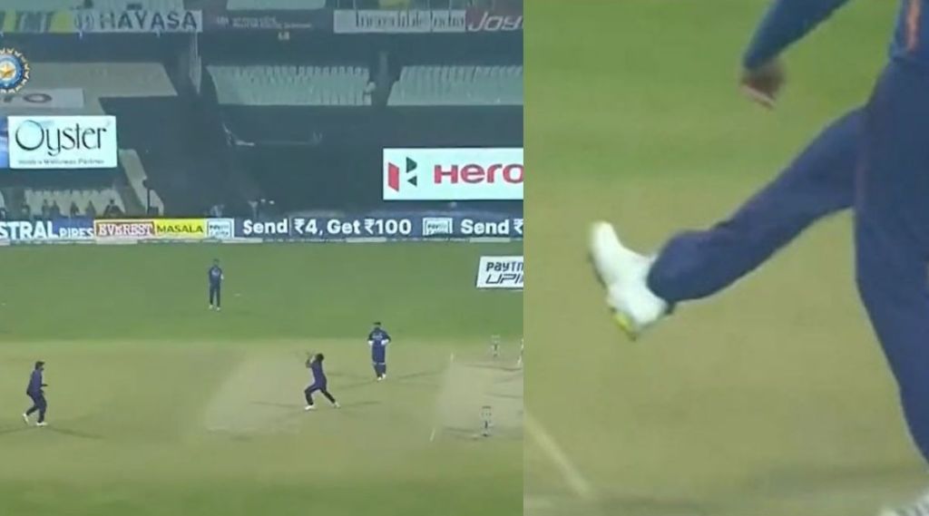 rohit kicked the ball