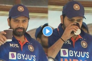 ind vs sl Watch video rohit sharma offered coffee to the cameraman