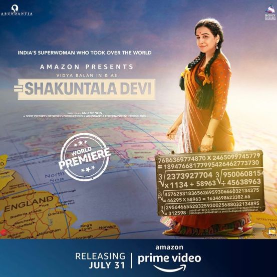 शकुंतला देवी (Shakuntala Devi) : मोडकं तोडकं इंग्रजी, रीतसर शिक्षण नाही; पण उपजत हुशारी, गणिती कौशल्य आणि प्रचंड आत्मविश्वास यांच्या जोरावर दोन वेण्या आणि साडीत दूरदेशात गणिताचा खेळ रंगवणारी शकुंतला ते मानवी संगणक म्हणून लौकिक मिळवलेल्या शकुंतला देवी हा प्रवास या चित्रपटात दाखवण्यात आला आहे.