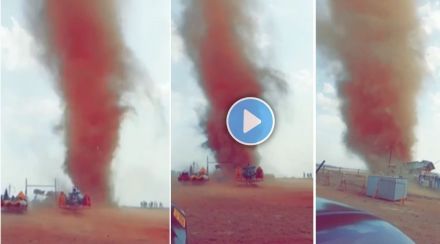 Dust storm in Pachgani