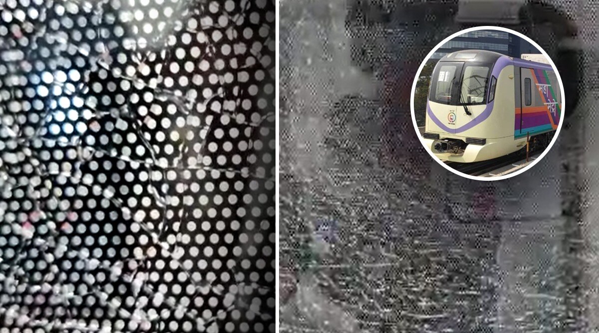 Metro glass shattered