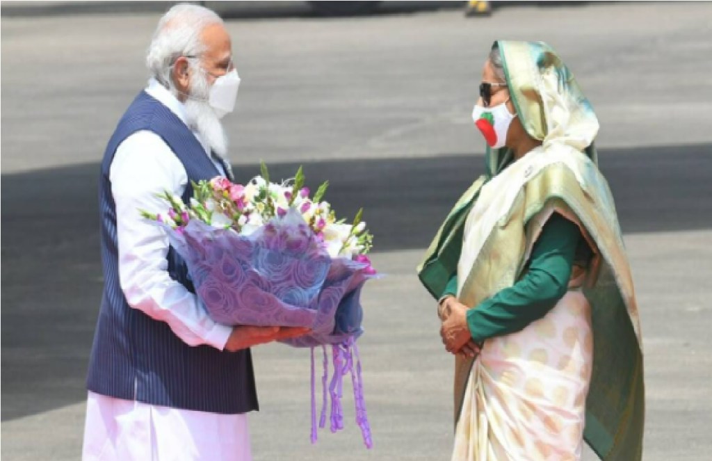 NARENDRA MODI AND SHEIKH HASINA