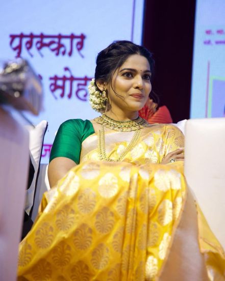Pooja Sawant Saree Look