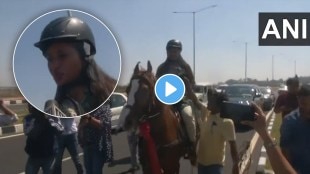 congress mla amba prasad horse riding viral video