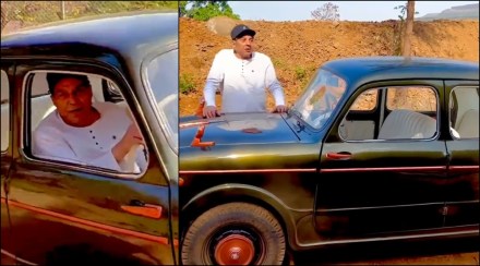 Video : धर्मेंद्र यांनी चालवली ६२ वर्षांपूर्वीची फिएट कार, व्हिडीओ शेअर करत म्हणाले…