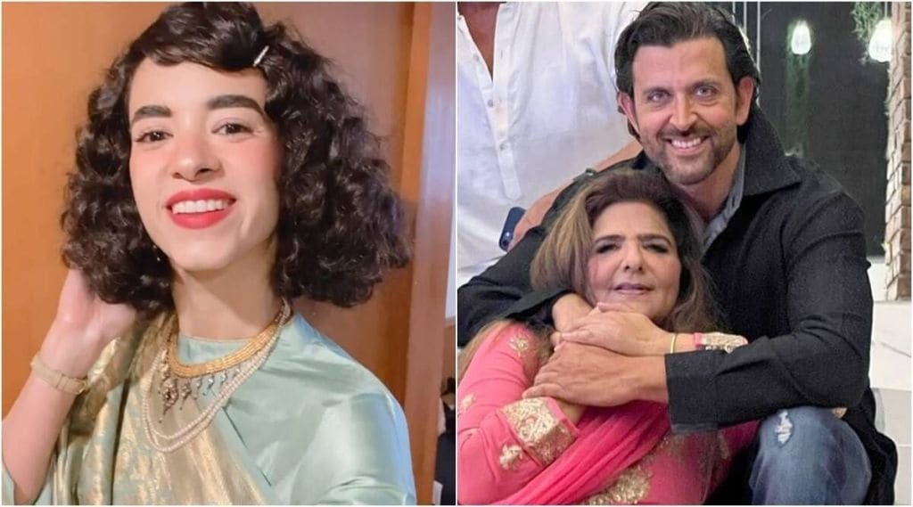 hrithik roshan, hrithik roshan girlfriend, hrithik roshan mother, saba azad pictures, pinkie roshan, pinkie roshan commented on saba azad pictures, सबा आझाद, पिंकी रोशन, हृतिक रोशन, सबा आझाद इन्स्टाग्राम, हृतिक रोशन गर्लफ्रेंड