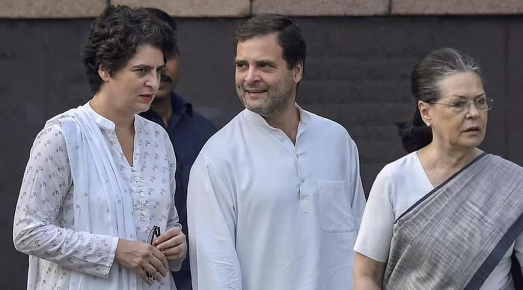 interim Congress president Sonia Gandhi and Priyanka Gandhi Vadra