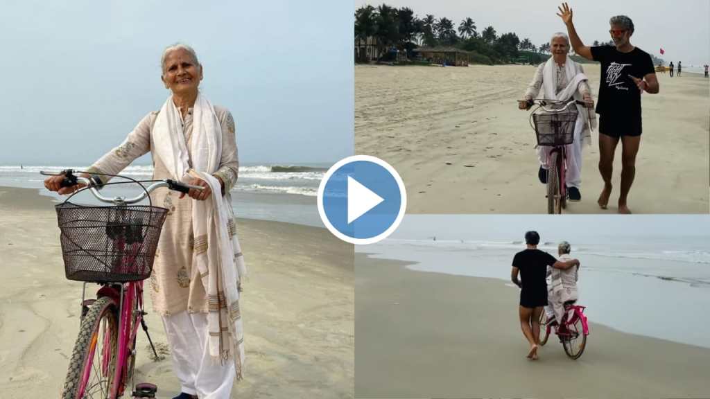 milind soman, mother usha soman,