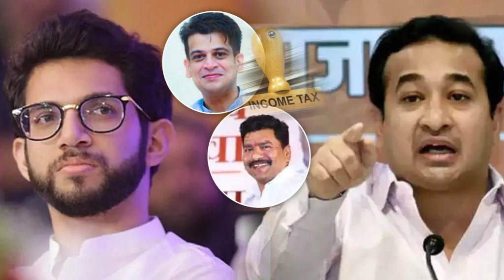 nitesh rane targets aaditya thackeray