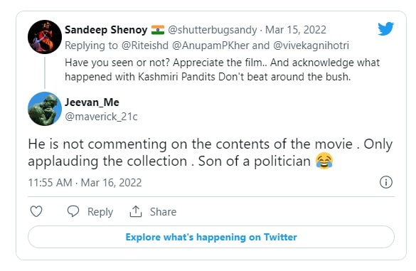 Riteish Deshmukh Trolled For Tweet About The Kashmir Files