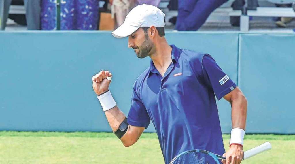 डेव्हिस चषक टेनिस स्पर्धा : युकी, रामकुमारच्या विजयांमुळे भारताकडे २-० अशी आघाडी