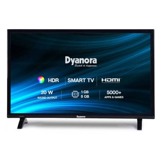 डायनोरा हा स्मार्ट टीव्ही तुम्हाला ६० सेमी (२४ इंच)HD रेडी स्मार्ट एलईडी टीव्ही DY-LD24H0S मध्ये उपलब्ध करण्यात आला आहे. २०२१चे मॉडेल तुम्हाला फक्त ८,४९९ रुपयांमध्ये खरेदी करता येईल. (photo credit: Amazon.com)
