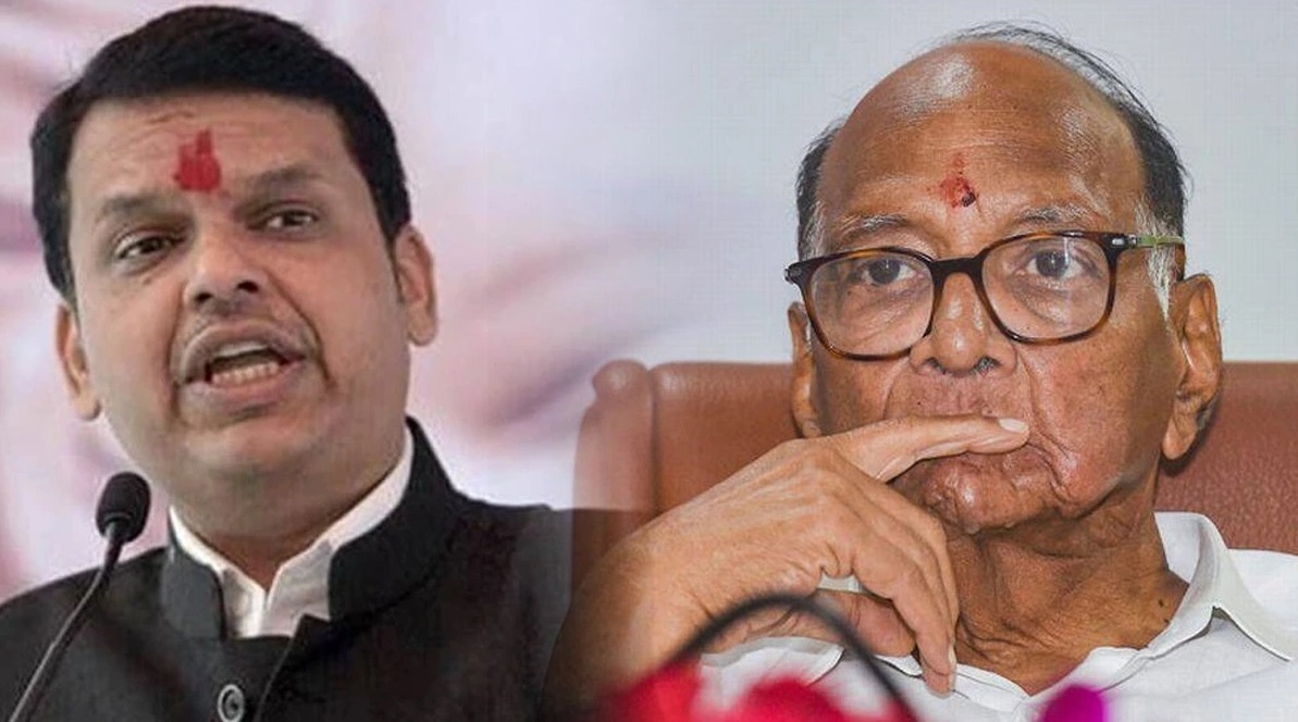 Devendra Fadanvis Slams NCP Chief Connecting different statements of Sharad Pawar with constitution