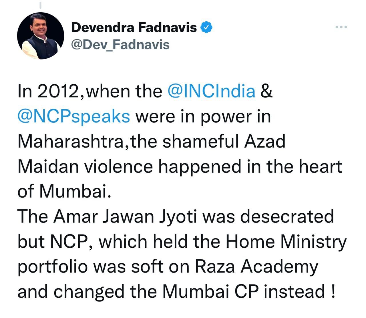 Devendra Fadanvis Slams NCP Chief Connecting different statements of Sharad Pawar with constitution