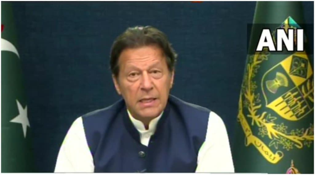 Imran Khan No Trust : अविश्वास ठराव फेटाळण्यात आल्यानंतर पंतप्रधान इम्रान खान यांची पहिली प्रतिक्रिया, म्हणाले…