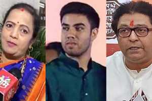 Kishori Pednekar Tejas Thackeray Raj Thackeray