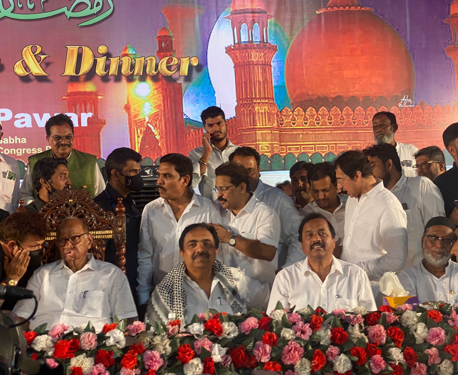 NCP organize Iftar party in Mumbai Sharad Pawar Supriya Sule And Party leaders were present