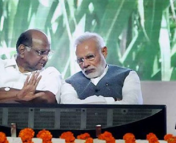Sharad Pawar meets PM Modi raises issue of ED action Against Sanjary Raut Talk About MVM Government