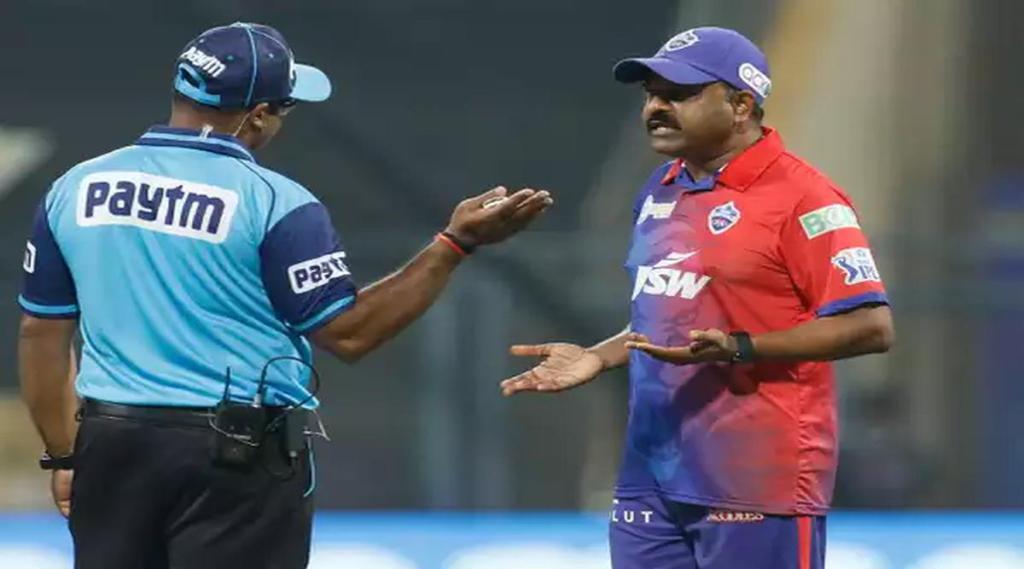 RR Rishabh Pant had a fierce debate over the no ball coach Praveen Amre entered the field