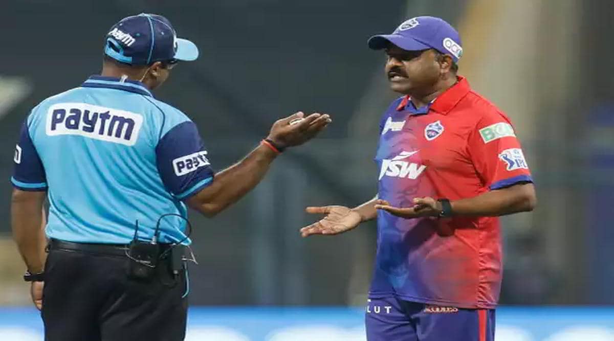 RR Rishabh Pant had a fierce debate over the no ball coach Praveen Amre entered the field