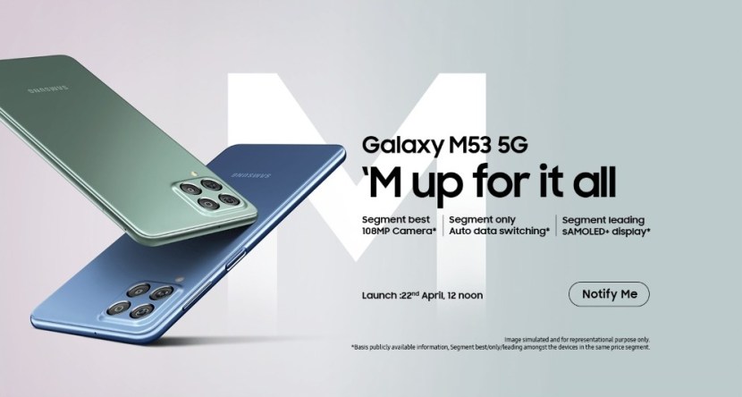 दक्षिण कोरियाची टेक कंपनी सॅमसंग भारतात आणखी एक M-सिरीज स्मार्टफोन लॉंच करण्याच्या तयारीत आहे. कंपनी त्यांचा Samsung Galaxy M53 5G स्मार्टफोन भारतात लॉंच करण्यासाठी सज्ज आहे. हा स्मार्टफोन २२ एप्रिल रोजी दुपारी १२ वाजता सादर केले जाणार आहे. (Photo Credit: Amazon/ Samsung India)