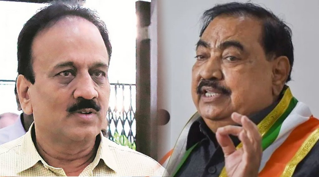 eknath khadse mocks girish mahajan