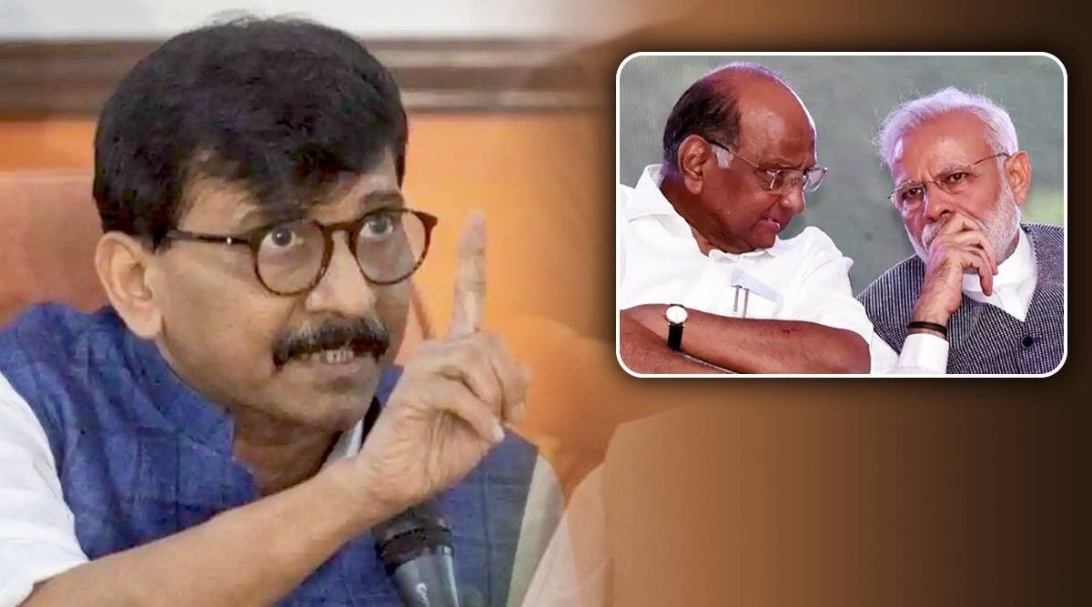 Sharad Pawar meets PM Modi raises issue of ED action Against Sanjary Raut Talk About MVM Government