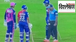 third umpire in the no ball dispute in DC vs RR match
