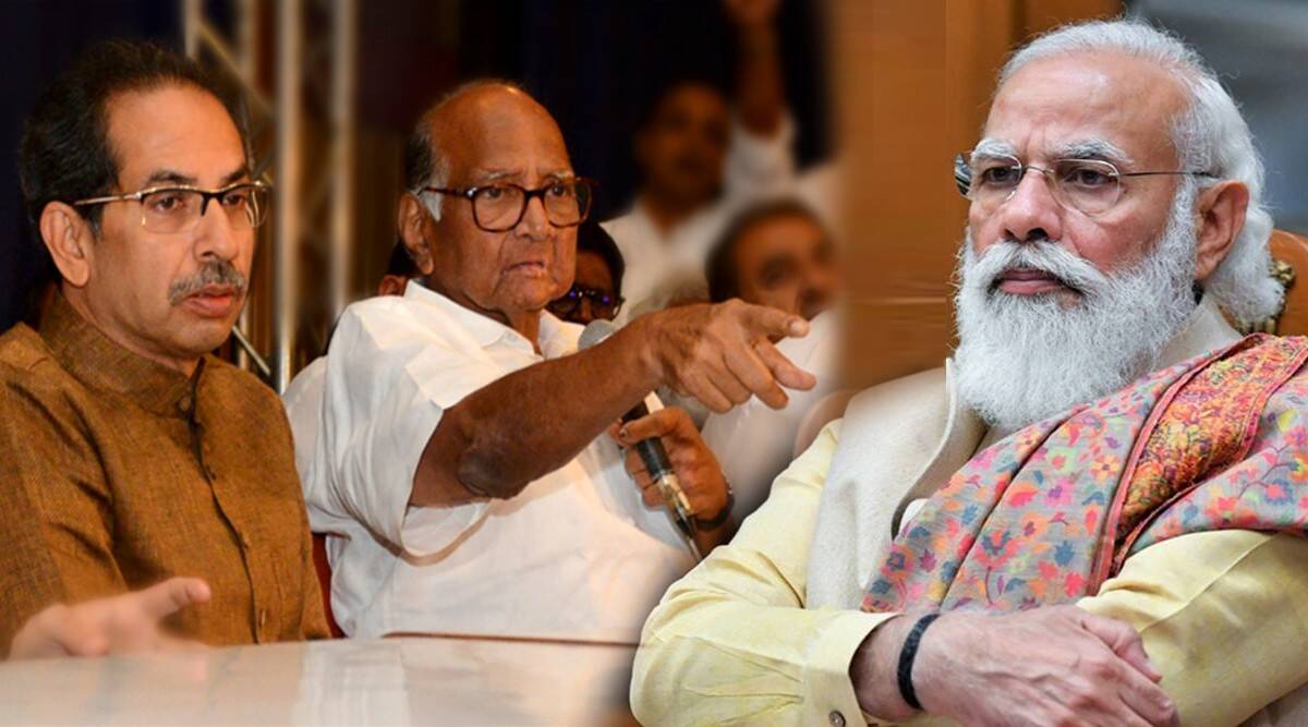 Sharad Pawar meets PM Modi raises issue of ED action Against Sanjary Raut Talk About MVM Government