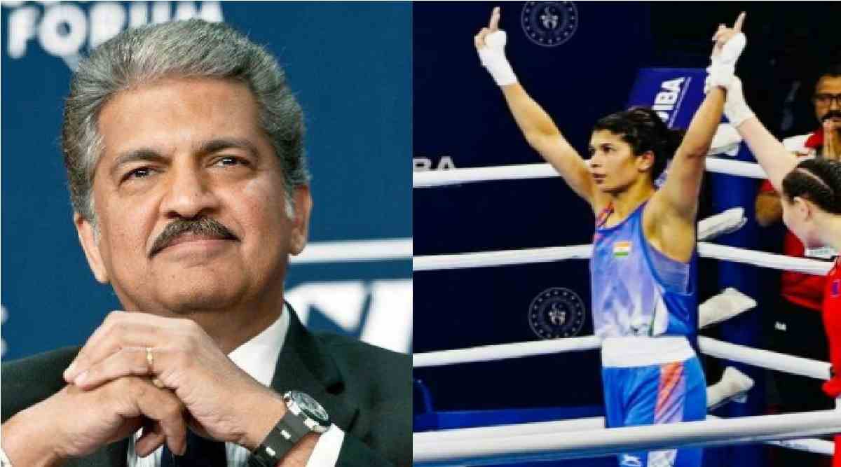 ANAND MAHINDRA AND NIKHAT ZAREEN