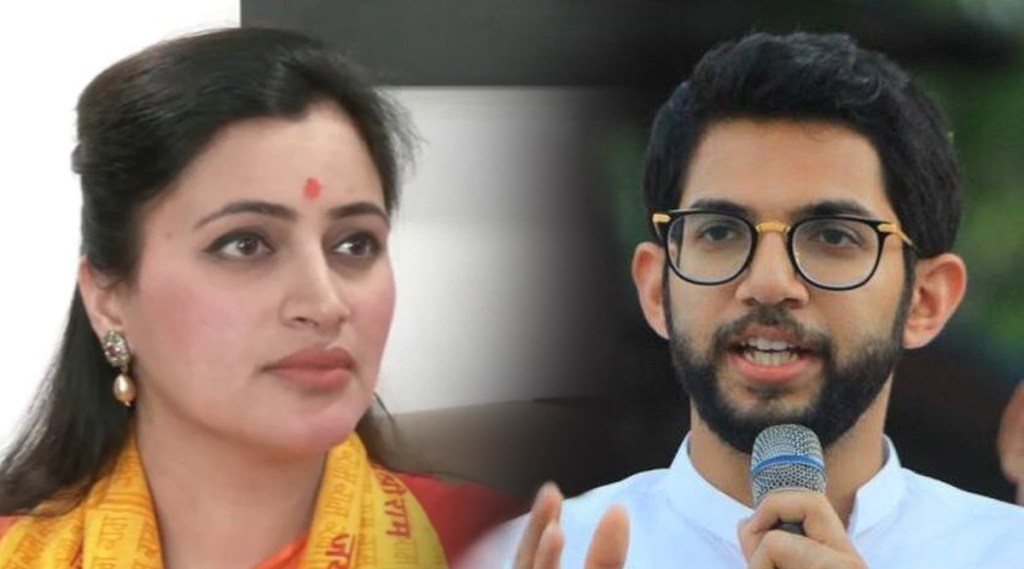 Aditya Thackeray reaction after Navneet Rana challenge