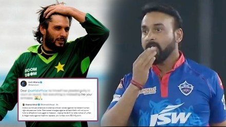 Amit Mishra dig at Shahid Afridi