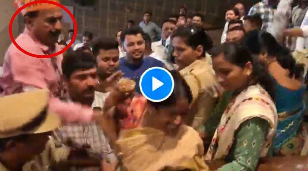 BJP worker attack on NCP women worker in Pune 2 V