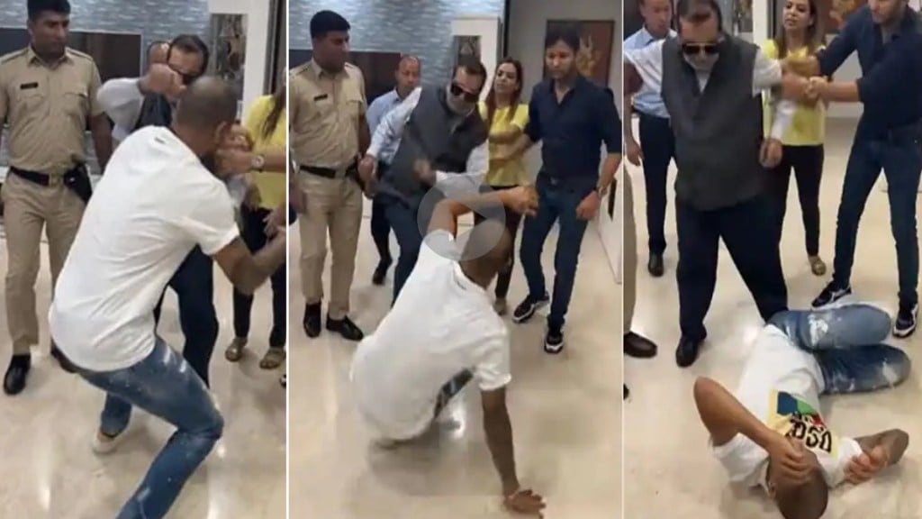 Dhawan beaten up by father
